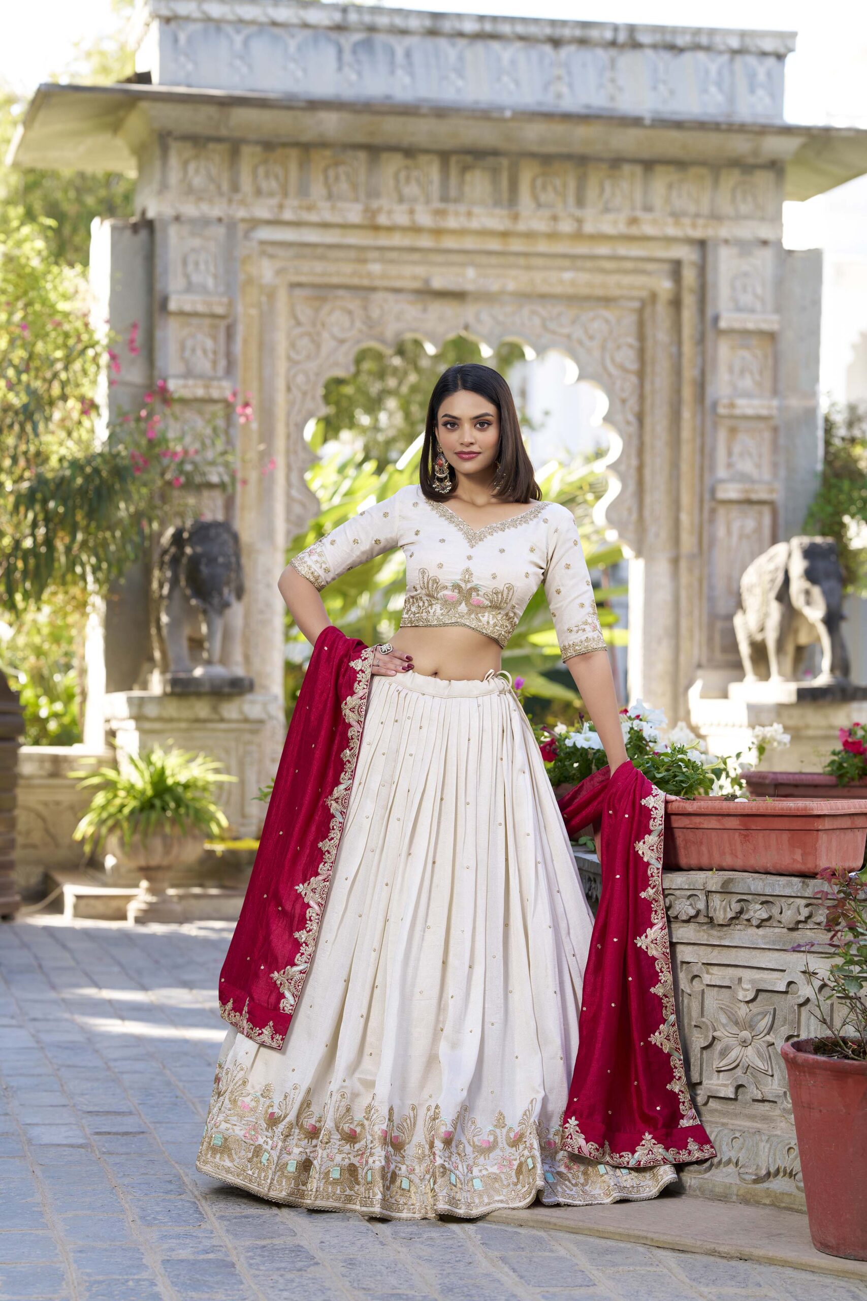 Lehenga Choli Vichitra Silk