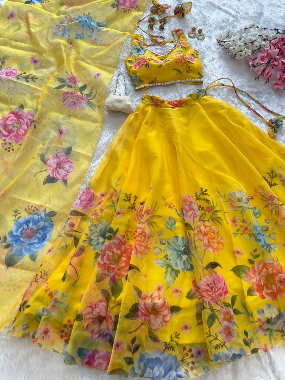 Lehenga Choli Pure Organza Silk - Image 4