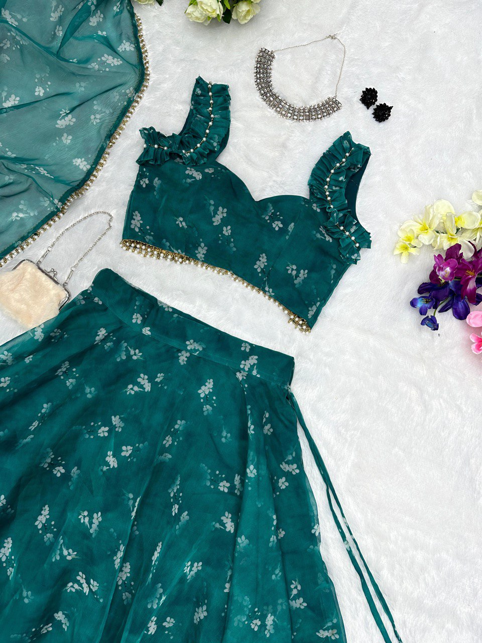 Lehenga Choli Pure Organza Silk - Image 4