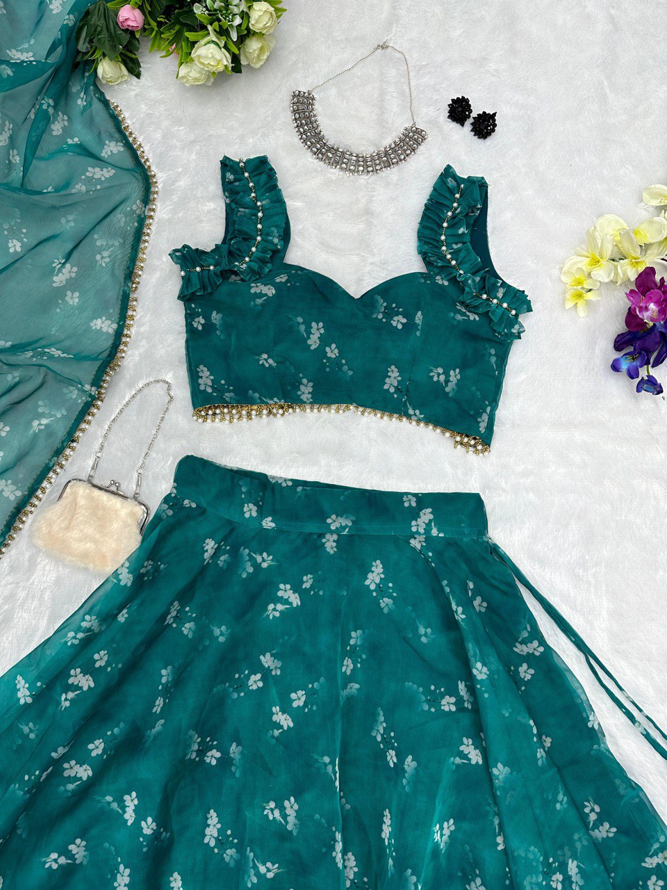 Lehenga Choli Pure Organza Silk - Image 3