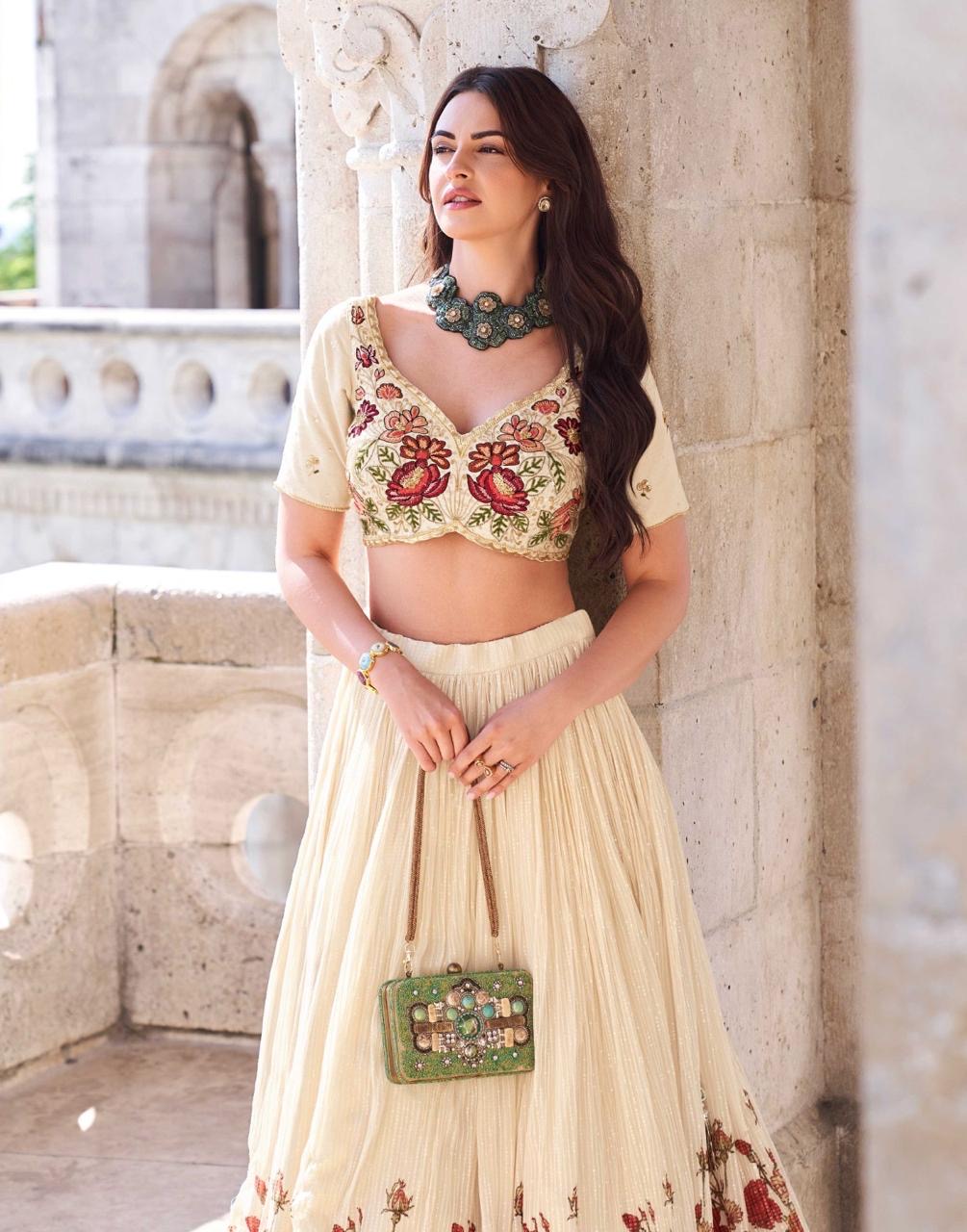 Lehenga Choli Chinon Silk - Image 4