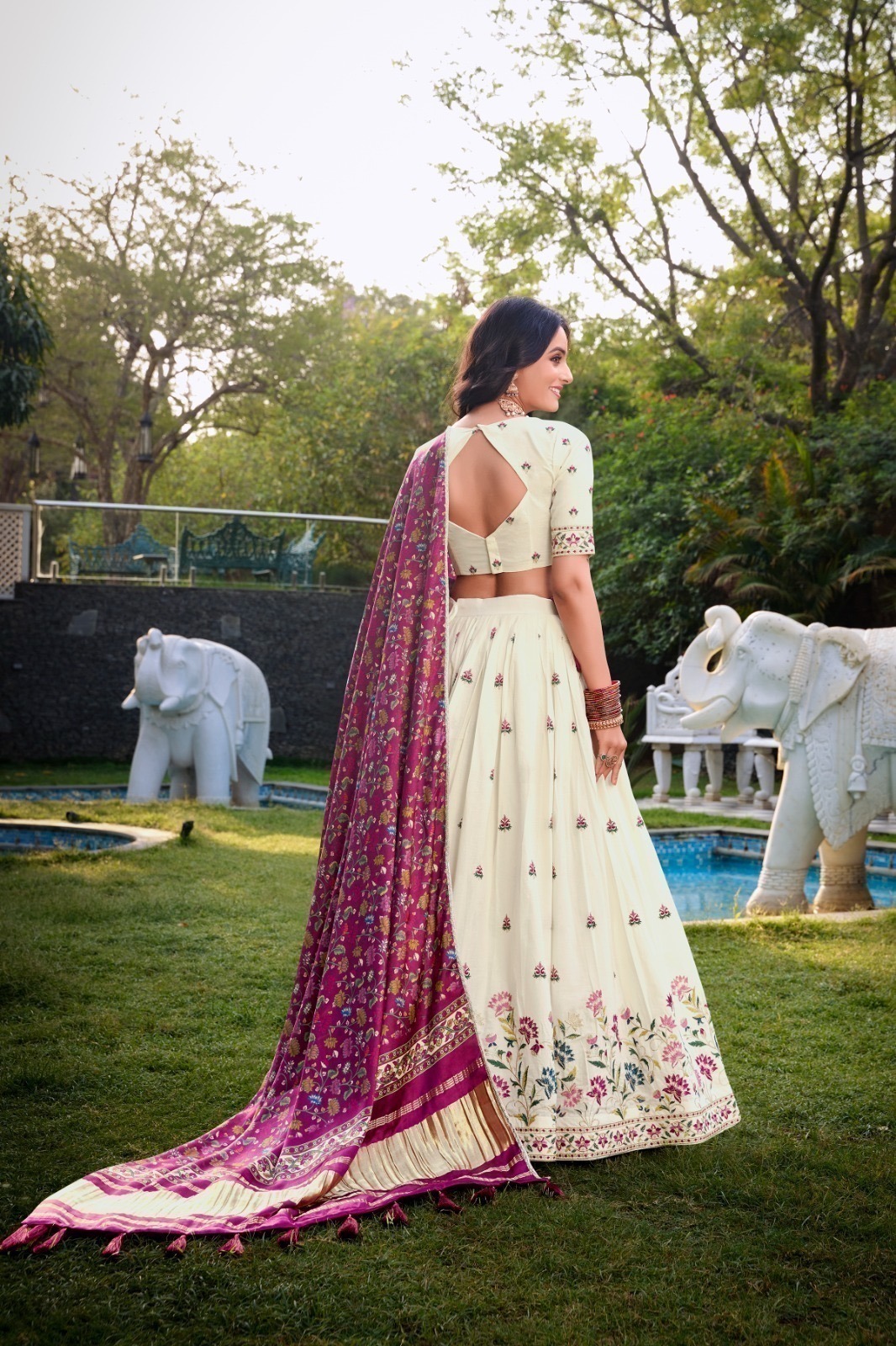 Lehenga Choli Khadi Cotton - Image 4