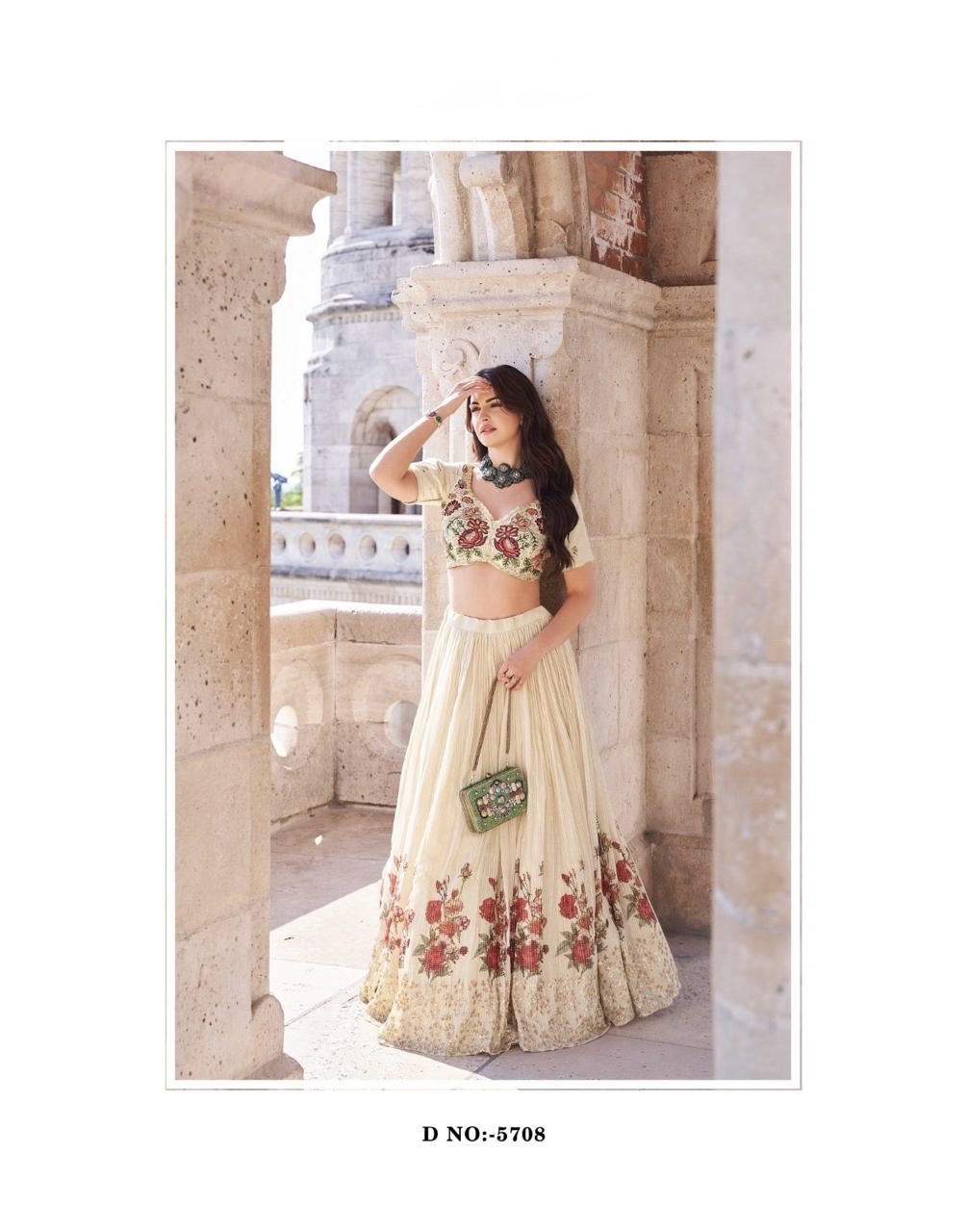 Lehenga Choli Chinon Silk - Image 5
