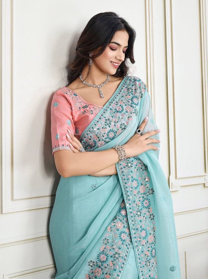 Saree Crunchy Silk - Image 4