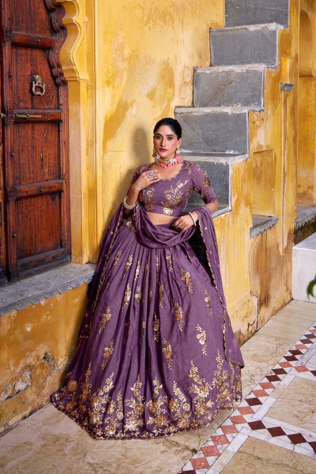Lagenga Choli Set Chocolate Crush - Image 4