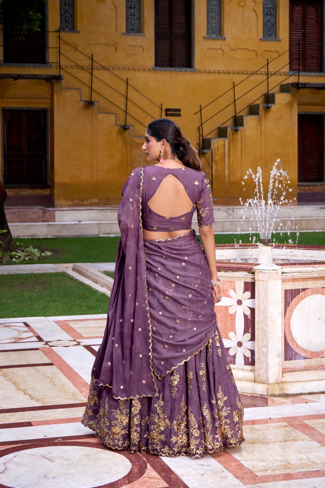 Lagenga Choli Set Chocolate Crush - Image 5