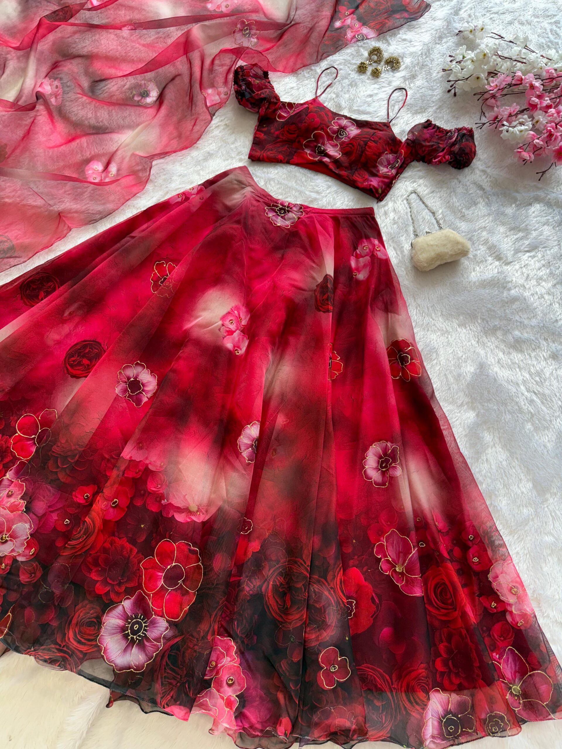 Party Wear Lahenga Set - Image 9