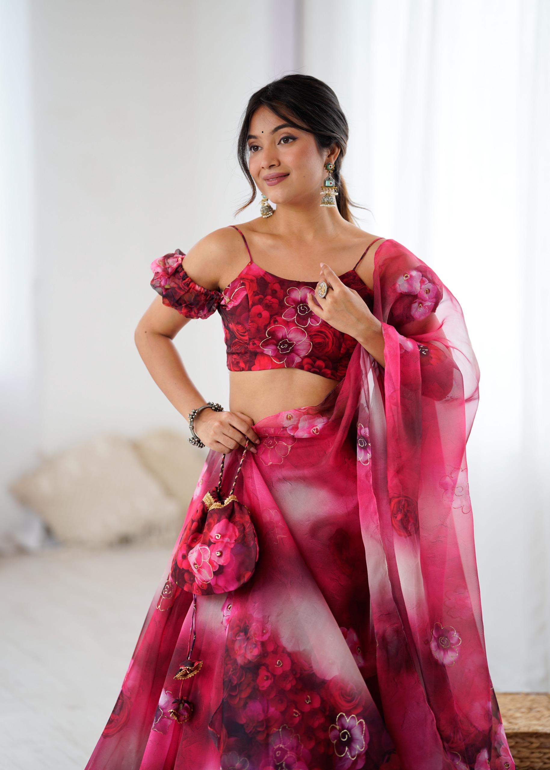 Party Wear Lahenga Set - Image 3