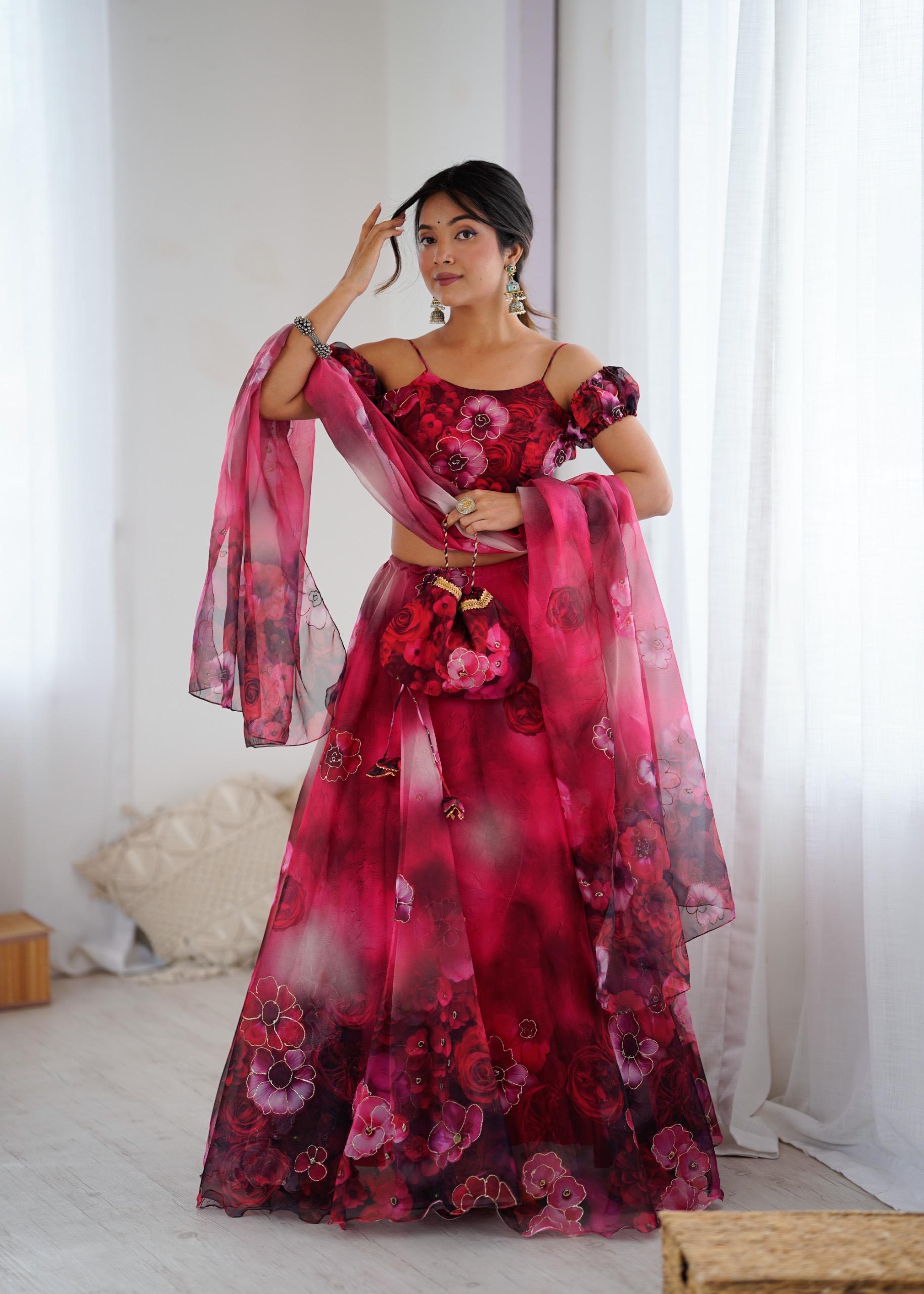 Party Wear Lahenga Set - Image 4