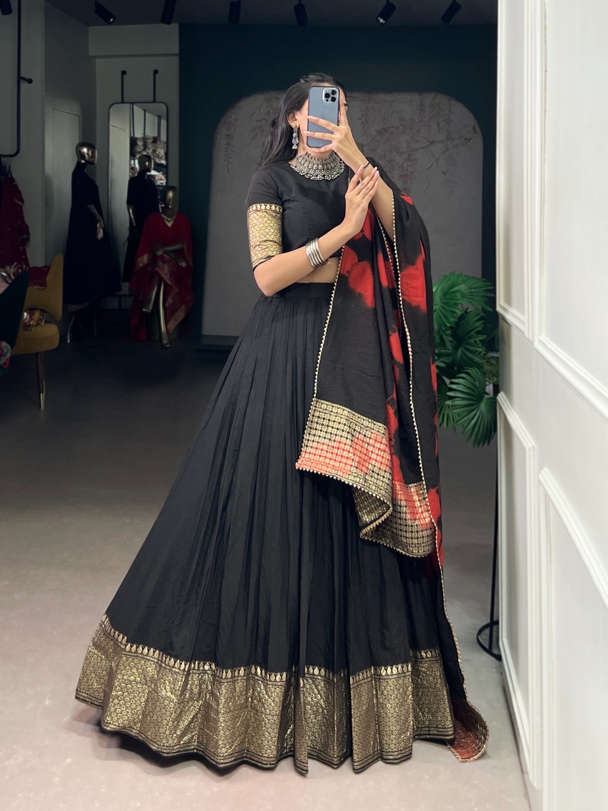 Lahenga Choli Pure Chanderi - Image 3
