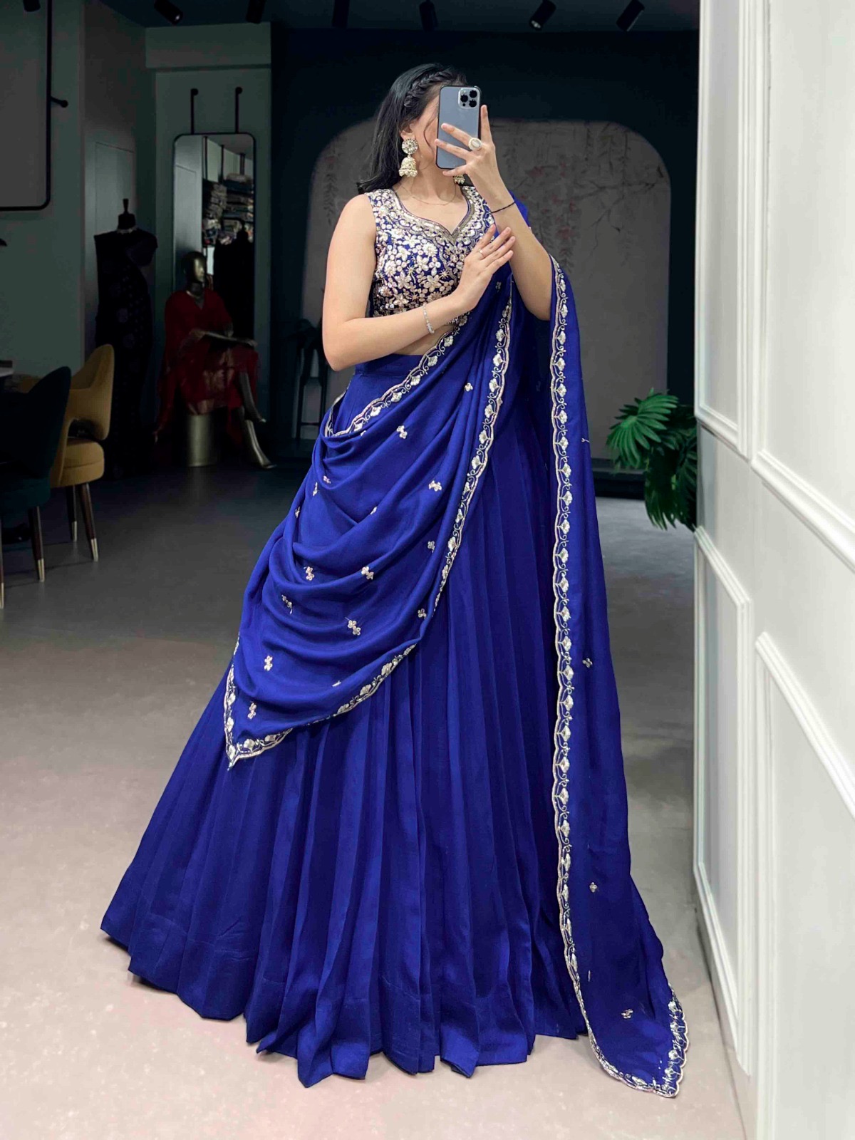 Lahenga Choli Set P.C kashmiri - Image 6
